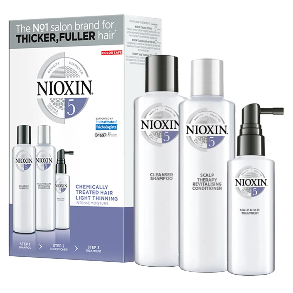 Kit Nioxin Sistema 5 (Shampoo 150ml+Condicionador 150ml+Tratamento 50ml)