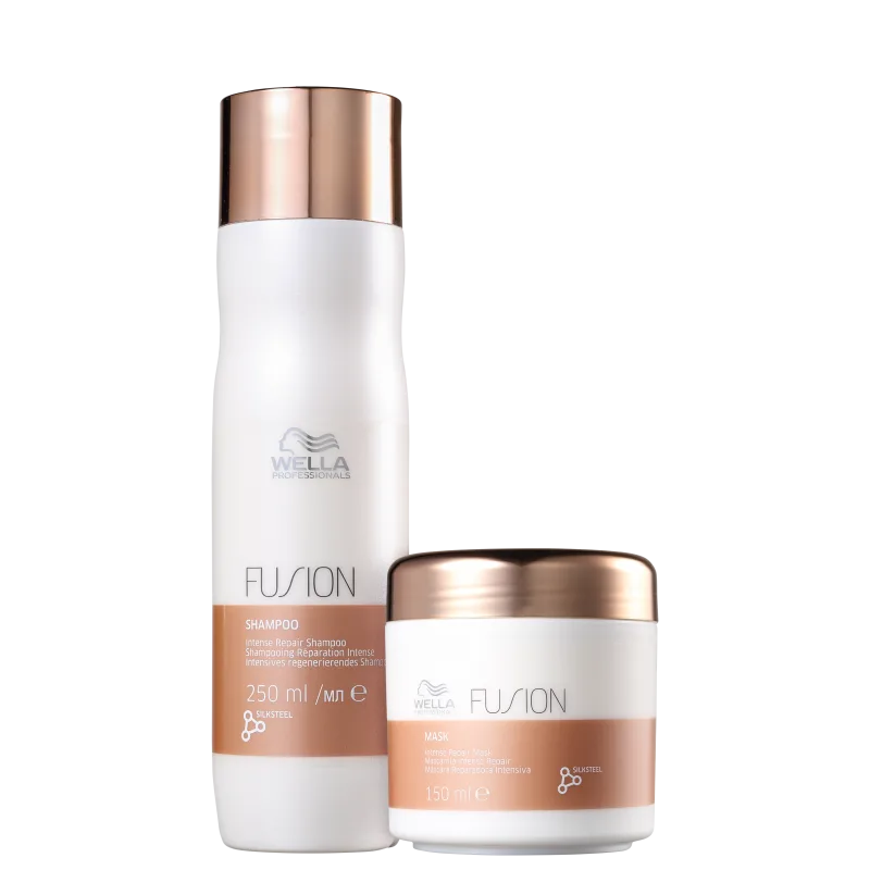 Kit Wella Professionals Fusion Duo Treat Shampoo 250 ml + Máscara 150 ml 