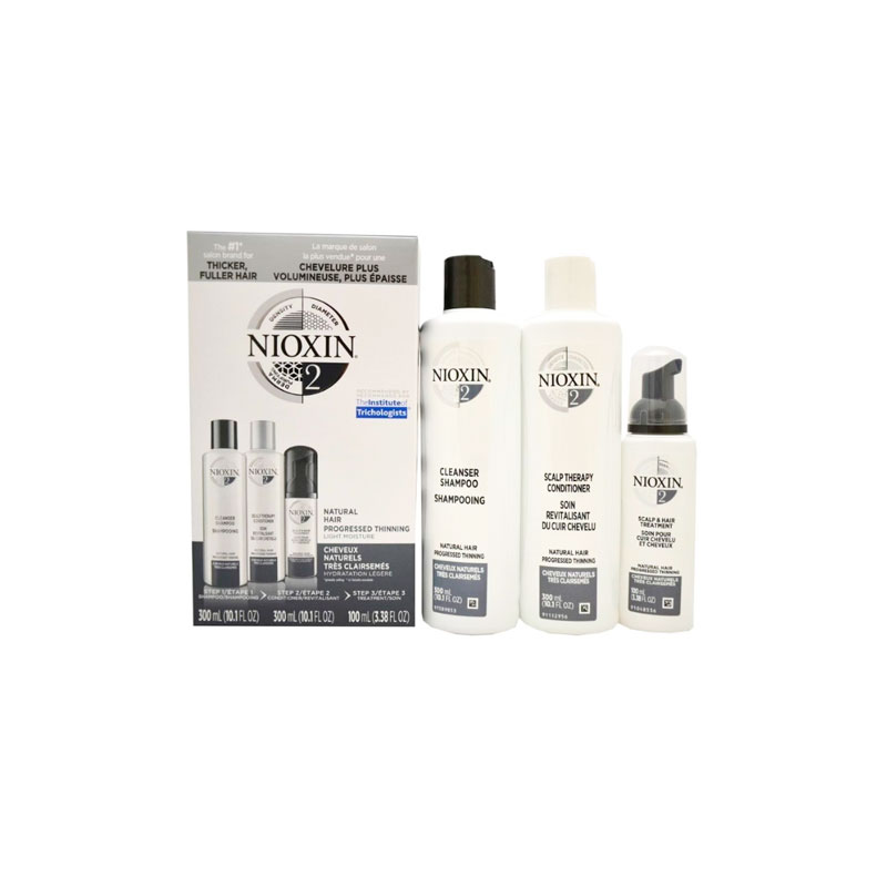 Kit Nioxin Sistema 2 (Shampoo 300ml +Condicionador 300ml+Tratamento 100ml)