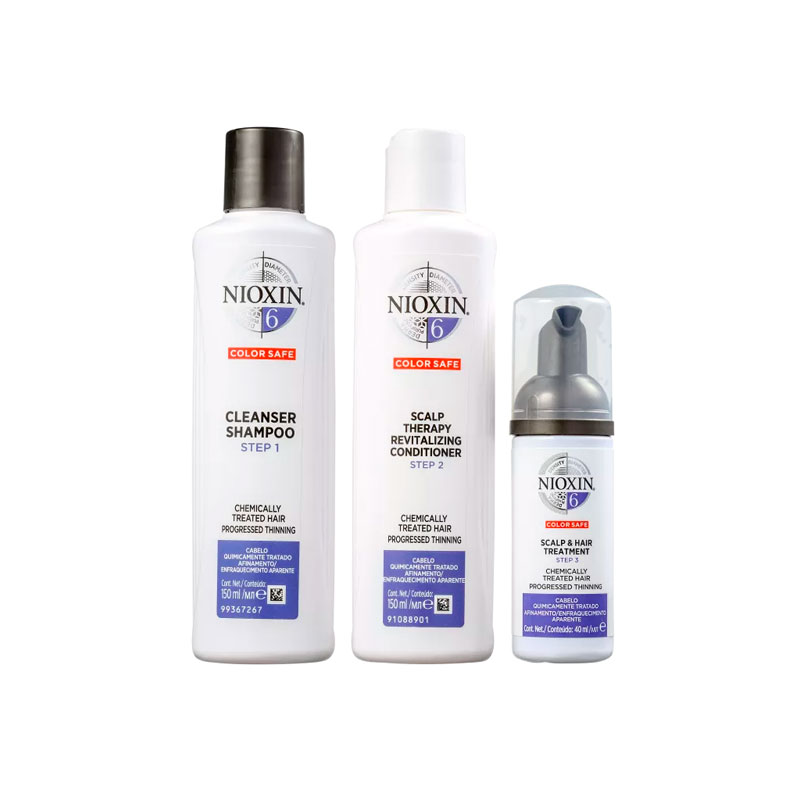 Kit Nioxin Sistema 6 (Shampoo 300 ml+Condicionador 300 ml+Tratamento 100 ml)