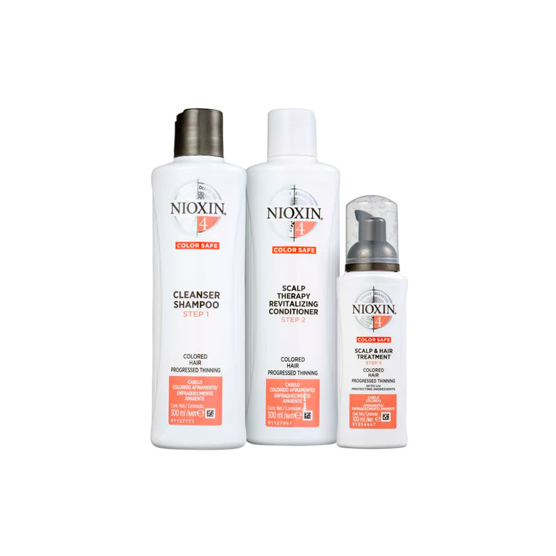 Kit Nioxin Sistema 4 (Shampoo 300 ml+Condicionador 300 ml+Tratamento 100ml)