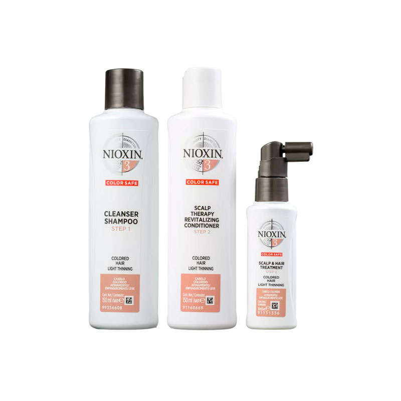 Kit Nioxin Sistema 3 (Shampoo 150ml+Condicionador 150ml+Tratamento 50ml)