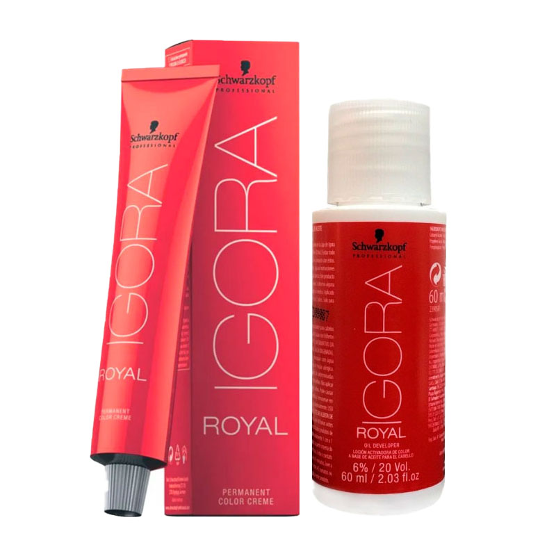 Kit 2 Coloração Schwarzkopf Igora Royal 9.7 E 8.77 60ml