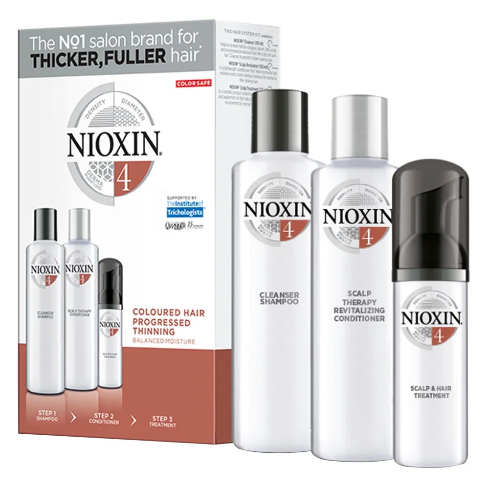 Kit Nioxin Sistema 4 (Shampoo 150ml+Condicionador 150ml+Tratamento 50ml) Kit Nioxin
